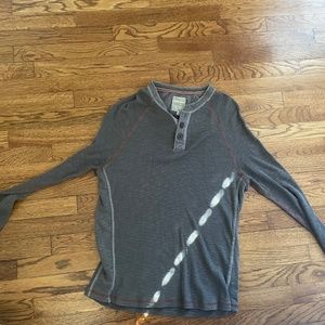 True Grit Long sleeve Henley - Medium